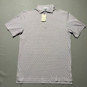 NWT Peter Millar Crown Pilot Mill Surfboard Print‎ Mens Polo Shirt Size Small